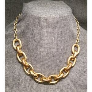Vintage Bill Blass Chunky Goldtone Chain Necklace